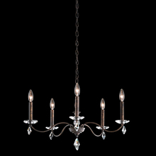 Schonbek 1870 MD1005N-06H - Modique 5 Light 120V Chandelier in White with Clear Heritage Handcut Crystal