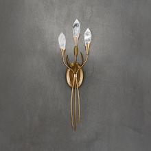 Schonbek 1870 S2428-47OH - Secret Garden 27in LED 3500K 120V-277V Wall Sconce in Antique Pewter with Optic Haze Quartz