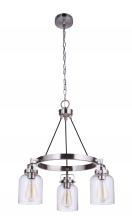 Craftmade 53623-BNK - Foxwood 3 Light Chandelier in Brushed Polished Nickel