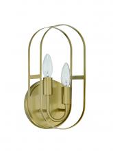 Craftmade 12806SB2 - Mindful 2 Light Sconce in Satin Brass