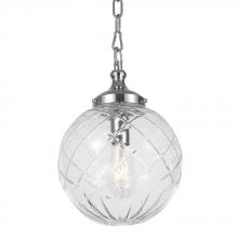 Crystorama 210-CH - Crystorama Essex 1 Light Polished Chrome Pendant