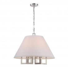 Crystorama 2256-PN - Libby Langdon Westwood 6 Light Polished Nickel Chandelier