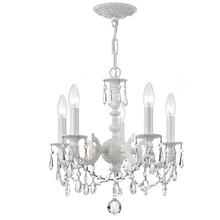 Crystorama 5515-WW-CL-MWP - Paris Market 5 Light White Mini Chandelier