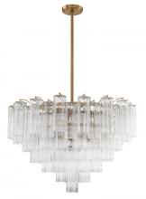 Crystorama ADD-316-AG-AM - Addis 16 Light Aged Brass Chandelier