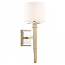 Crystorama CLI-231-AG - Clifton 1 Light Aged Brass Sconce