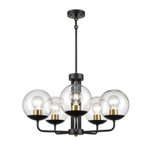 DVI DVP43125MF+EB-CL - Mackenzie Delta 5 Light Chandelier