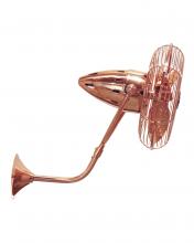 Matthews Fan Company BP-CP-MTL - Bruna Parede wall fan in Polished Copper finish.