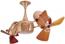 Matthews Fan Company DD-CP-WD - Duplo-Dinamico- Polished Copper w/ Wood Blades