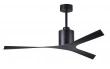 Matthews Fan Company MK-BK-BK - Molly modern ceiling fan in Matte Black finish with all-weather 56” ABS blades. Optimized for da