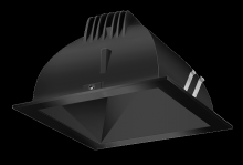 RAB Lighting NDLED6SD-80Y-B-B - RECESSED DOWNLIGHTS 20 LUMENS NDLED6SD 6 INCH SQUARE UNIVERSAL DIMMING 80 DEGREE BEAM SPREAD 3000K