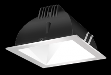 RAB Lighting NDLED6SD-80Y-W-S - RECESSED DOWNLIGHTS 20 LUMENS NDLED6SD 6 INCH SQUARE UNIVERSAL DIMMING 80 DEGREE BEAM SPREAD 3000K