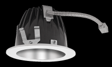 RAB Lighting NDLED4RD-50YY-S-W - RECESSED DOWNLIGHTS 12 LUMENS NDLED4RD 4 INCH ROUND UNIVERSAL DIMMING 50 DEGREE BEAM SPREAD 2700K