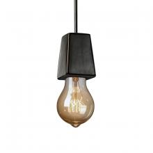 Justice Design Group CER-6011-BLK-DBRZ-BKCD - Geo 1-Light Pendant