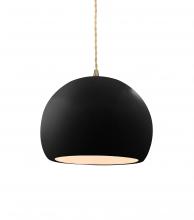 Justice Design Group CER-6530-BKMT-ABRS-BEIG-TWST - Small Globe 1-Light Pendant