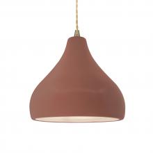 Justice Design Group CER-6563-CLAY-ABRS-BEIG-TWST - Medium Droplet 1-Light Pendant