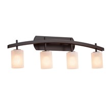 Justice Design Group FSN-8594-10-FRCR-DBRZ - Archway 4-Light Bath Bar