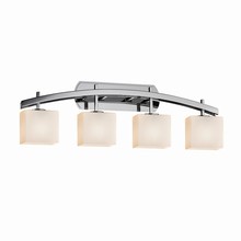 Justice Design Group FSN-8594-55-OPAL-CROM - Archway 4-Light Bath Bar