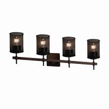 Justice Design Group MSH-8414-10-DBRZ - Union 4-Light Bath Bar