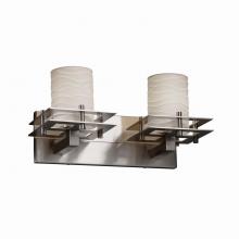 Justice Design Group POR-8172-10-WAVE-NCKL - Metropolis 2-Light Bath Bar