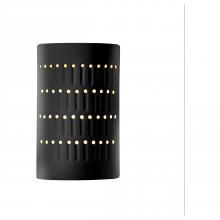 Justice Design Group CER-2285-BLK-LED1-1000 - Small LED Cactus Cylinder - Open Top & Bottom