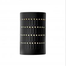 Justice Design Group CER-2285W-BKMT-LED1-1000 - Small LED Cactus Cylinder - Open Top & Bottom (Outdoor)