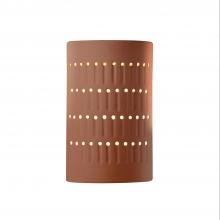 Justice Design Group CER-2285W-CLAY - Small Cactus Cylinder - Open Top & Bottom (Outdoor)