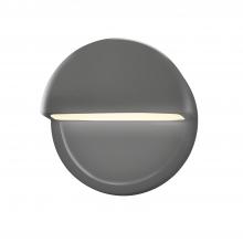 Justice Design Group CER-5610W-GRY - ADA Dome Outdoor LED Wall Sconce (Closed Top)