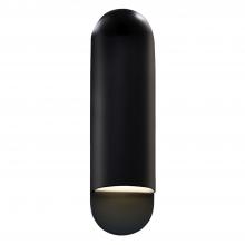 Justice Design Group CER-5630-BLK-LED1-1000 - Large ADA Capsule LED Wall Sconce