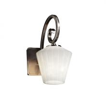 Justice Design Group CER-5630W-HMBR - Large ADA Capsule Outdoor Wall Sconce