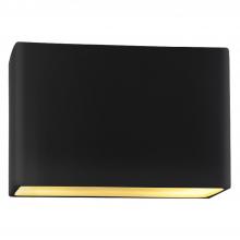 Justice Design Group CER-5658-CBGD-LED2-2000 - Really Big ADA Wide Rectangle LED Wall Sconce - Closed Top