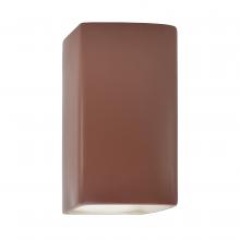 Justice Design Group CER-5915-CLAY-LED1-1000 - Small ADA LED Rectangle - Open Top & Bottom