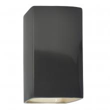 Justice Design Group CER-5955W-GRY - Large ADA Rectangle - Open Top & Bottom