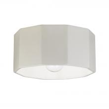 Justice Design Group CER-6180W-MAT - Deca Outdoor Flush-Mount