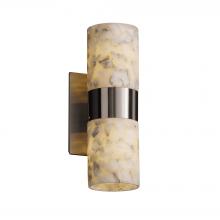 Justice Design Group ALR-8762-10-NCKL-LED2-1400 - Dakota 2-Up/Down Light LED Wall Sconce