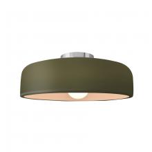 Justice Design Group CER-6343-MGRN-NCKL - Medium Spire Semi-Flush