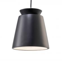 Justice Design Group CER-6425-CRB-CROM-BKCD-LED1-700 - Small Trapezoid LED Pendant