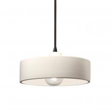 Justice Design Group CER-6460-MAT-MBLK-BKCD - Dish Pendant