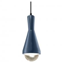 Justice Design Group CER-6520-MID-MBLK-BKCD-LED1-700 - Erlen 1-Light Pendant