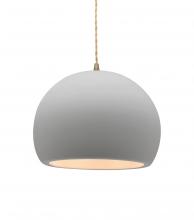 Justice Design Group CER-6533-BIS-ABRS-BEIG-TWST-LED1-700 - Medium Globe LED Pendant