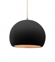 Justice Design Group CER-6533-CBGD-ABRS-BEIG-TWST - Medium Globe 1-Light Pendant