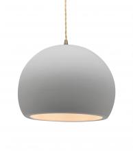 Justice Design Group CER-6535-BIS-ABRS-BEIG-TWST-LED1-700 - Large Globe LED Pendant