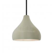 Justice Design Group CER-6560-CKC-MBLK-RIGID - Small Droplet 1-Light Pendant