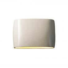 Justice Design Group CER-8899W-CRK - Wide ADA Large Oval Outdoor LED Wall Sconce - Open Top & Bottom