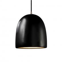 Justice Design Group CER-9615-CRB-NCKL-BKCD-LED1-700 - Large Bell LED Pendant