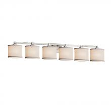 Justice Design Group FAB-8436-30-WHTE-NCKL-LED6-4200 - Regency 6-Light LED Bath Bar