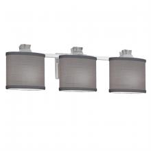 Justice Design Group FAB-8473-30-GRAY-CROM - Ardent 3-Light Bath Bar