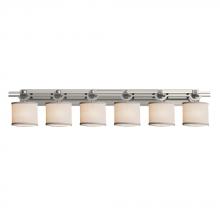 Justice Design Group FAB-8506-30-WHTE-NCKL-LED6-4200 - Argyle 6-Light LED Bath Bar