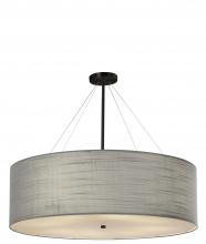 Justice Design Group FAB-9594-GRAY-MBLK-LED8-5600 - Classic 36” LED Drum Pendant