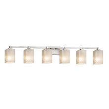 Justice Design Group FSN-8436-15-WEVE-NCKL-LED6-4200 - Regency 6-Light LED Bath Bar