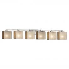 Justice Design Group FSN-8436-55-MROR-NCKL-LED6-4200 - Regency 6-Light LED Bath Bar